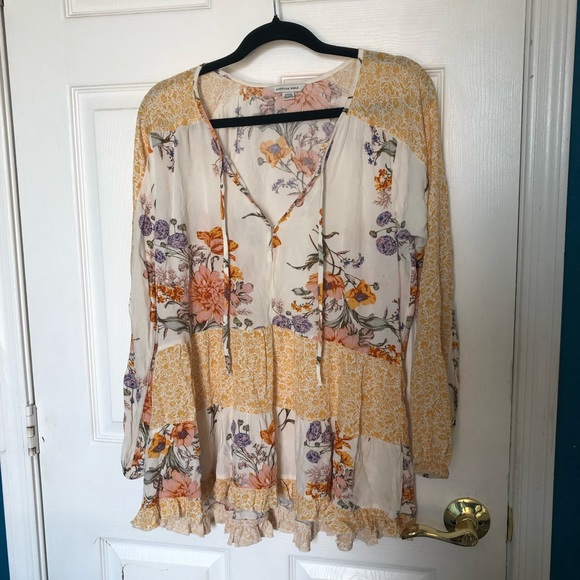 American Eagle  Long Sleeve Blouse for women Size: S - Picture 1 of 8